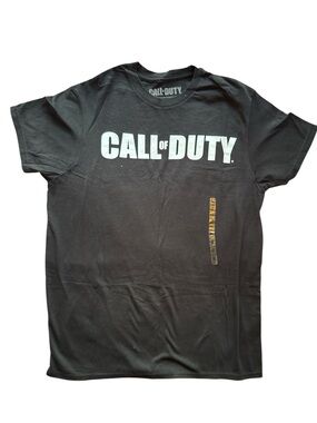Call of Duty Men's Black Short-Sleeve Logo Tee